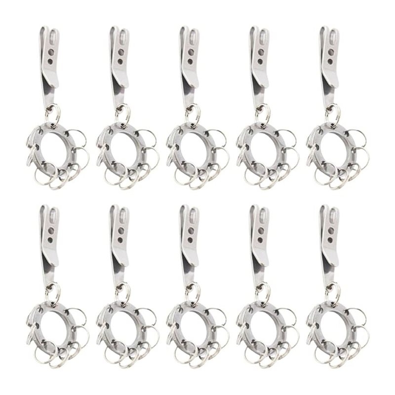 Edc Carry Pocket Knife - T22C Multi-Purpose Circle Belt Clip(10-Pack) For