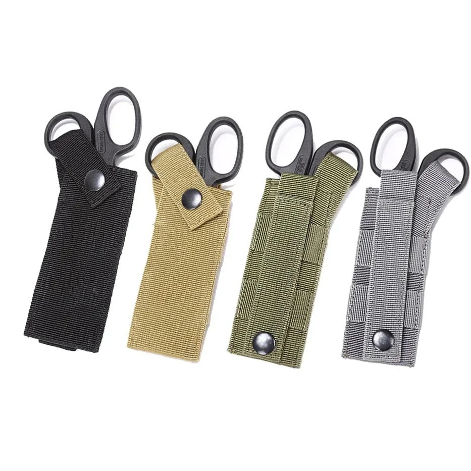 Edc Carry Holster - Tactical Molle Medical Scissors Pouch Flashlight
