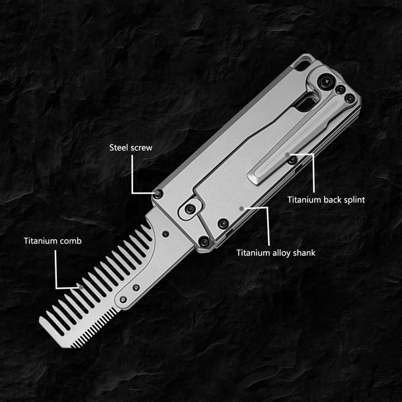 Titanium Alloy Folding Comb Re - Comb Pocket Titanium recension och pris