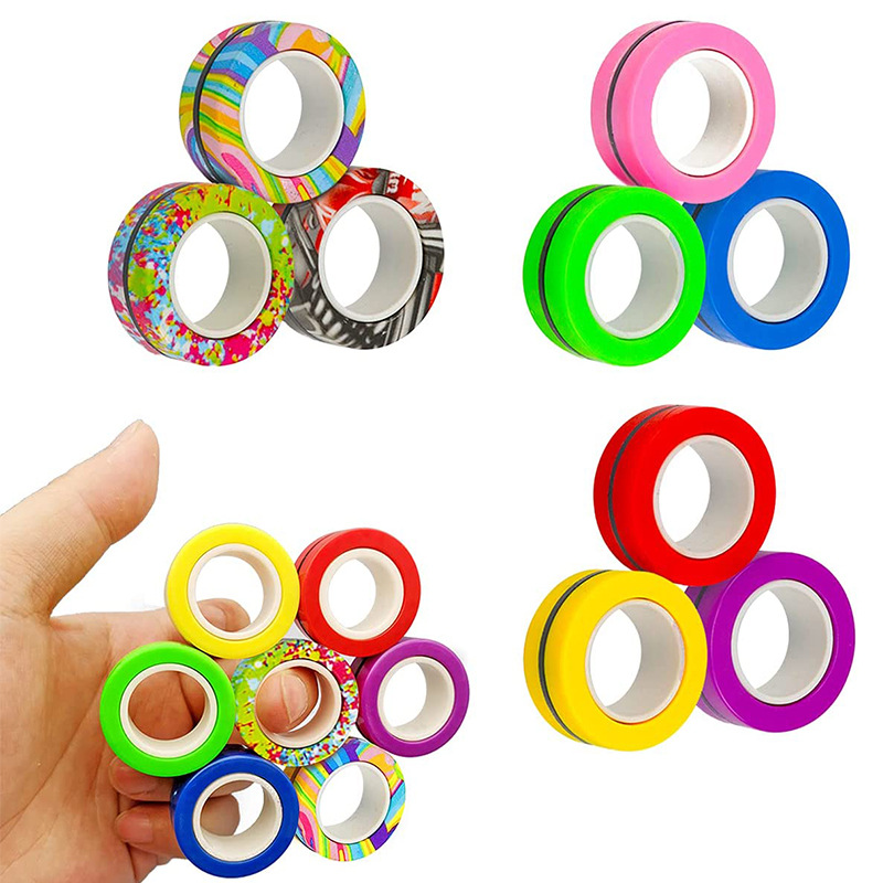 3PCS Fingertip Magnetic Rings  - Fidget Spinner Bearing recension och pris
