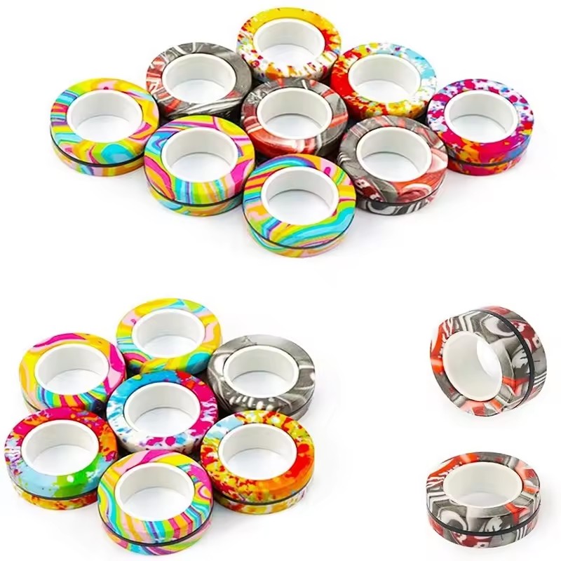 3PCS Fingertip Magnetic Rings  - Fidget Spinner Bearing recension och pris