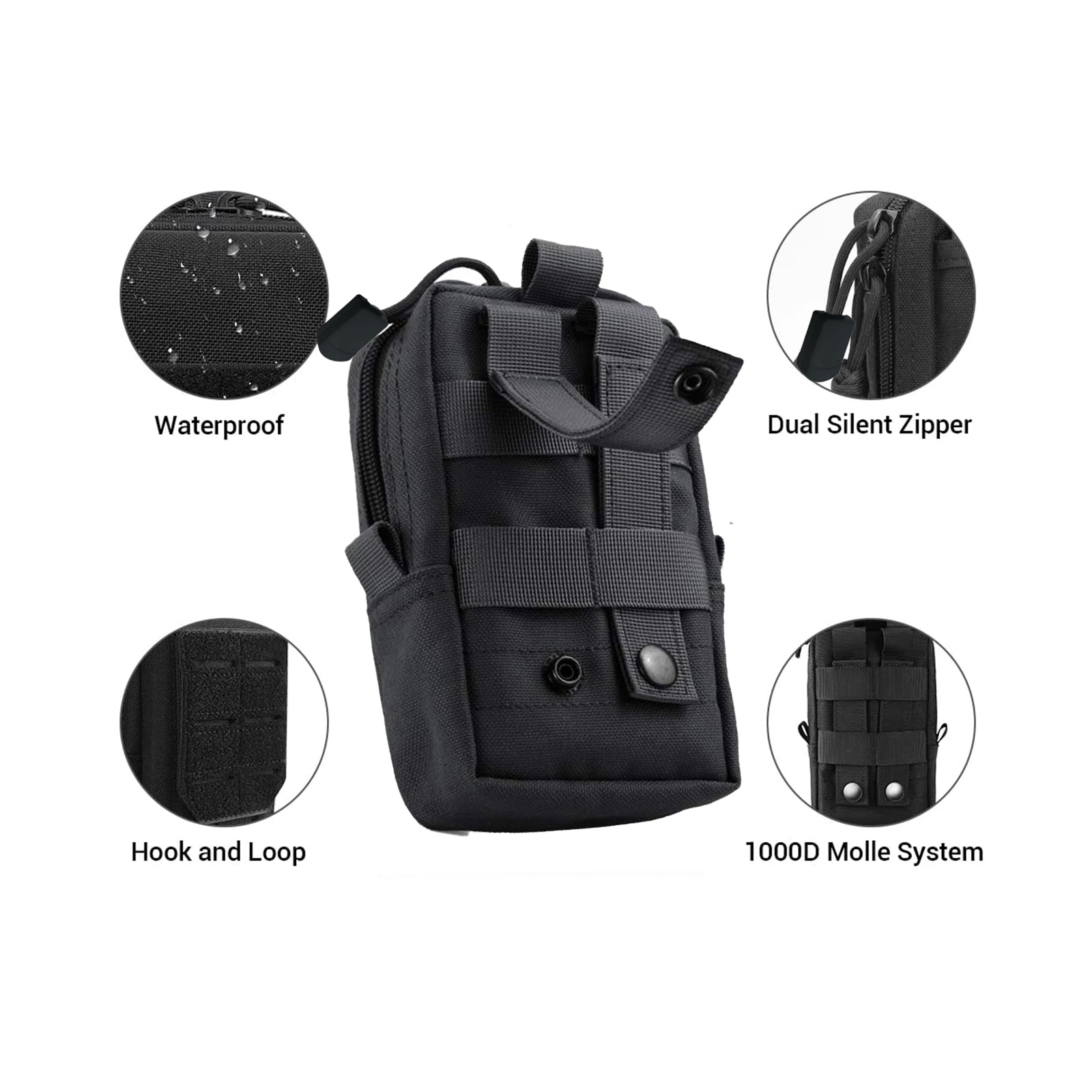 Tactical Molle Pouch Waist Bag - Edc Deep Carry recension och pris