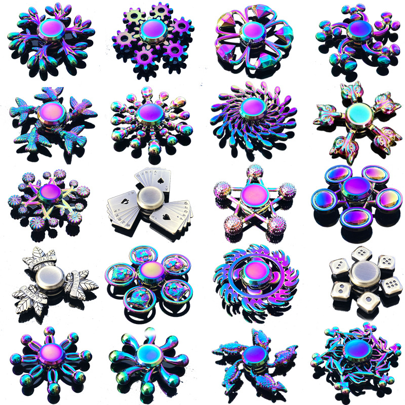 Rainbow Fidget Metal Spinner C - Fidget Spinner Bearing recension och pris