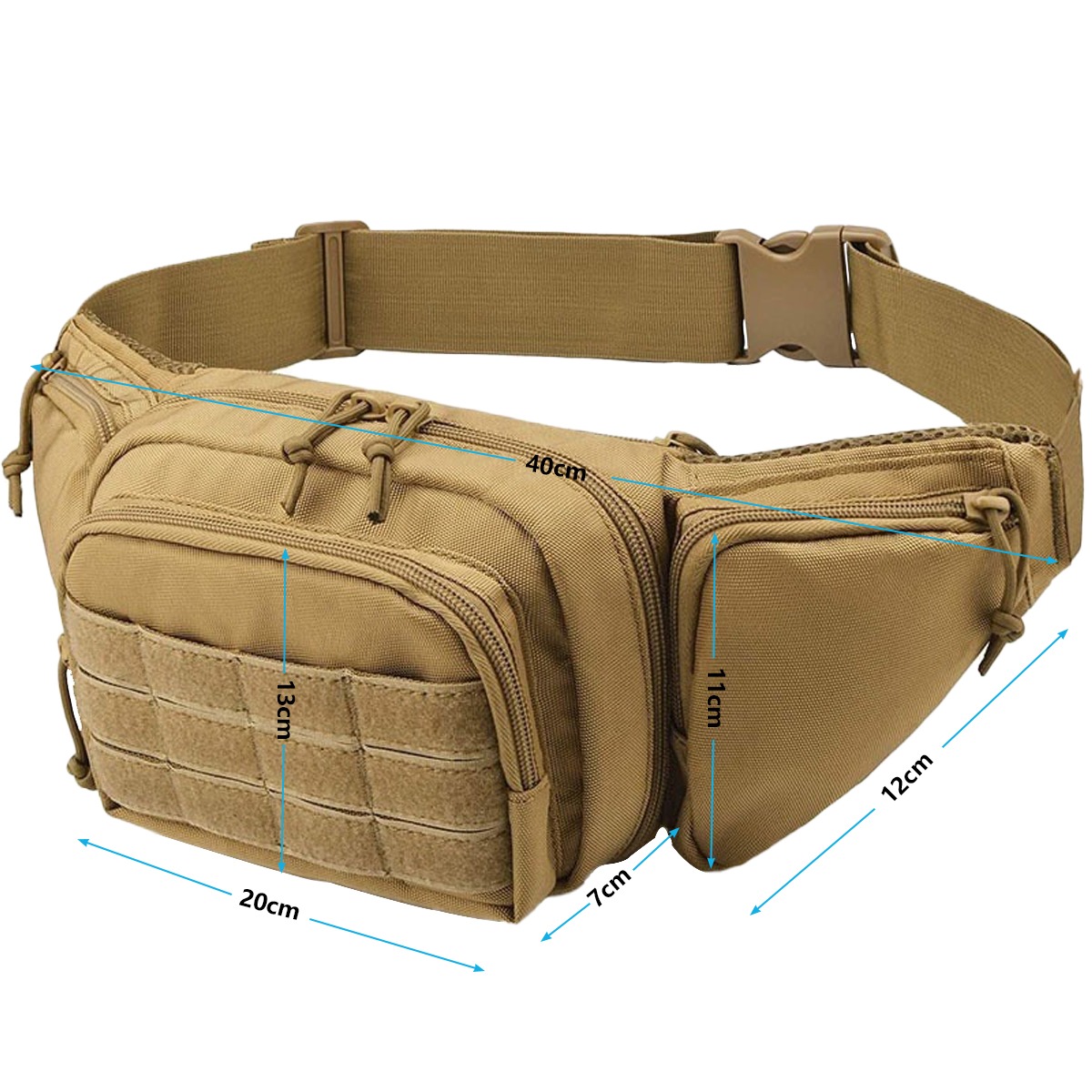 MOLLE Tactical Concealed Carry - Edc Carry Fanny Pack recension och pris