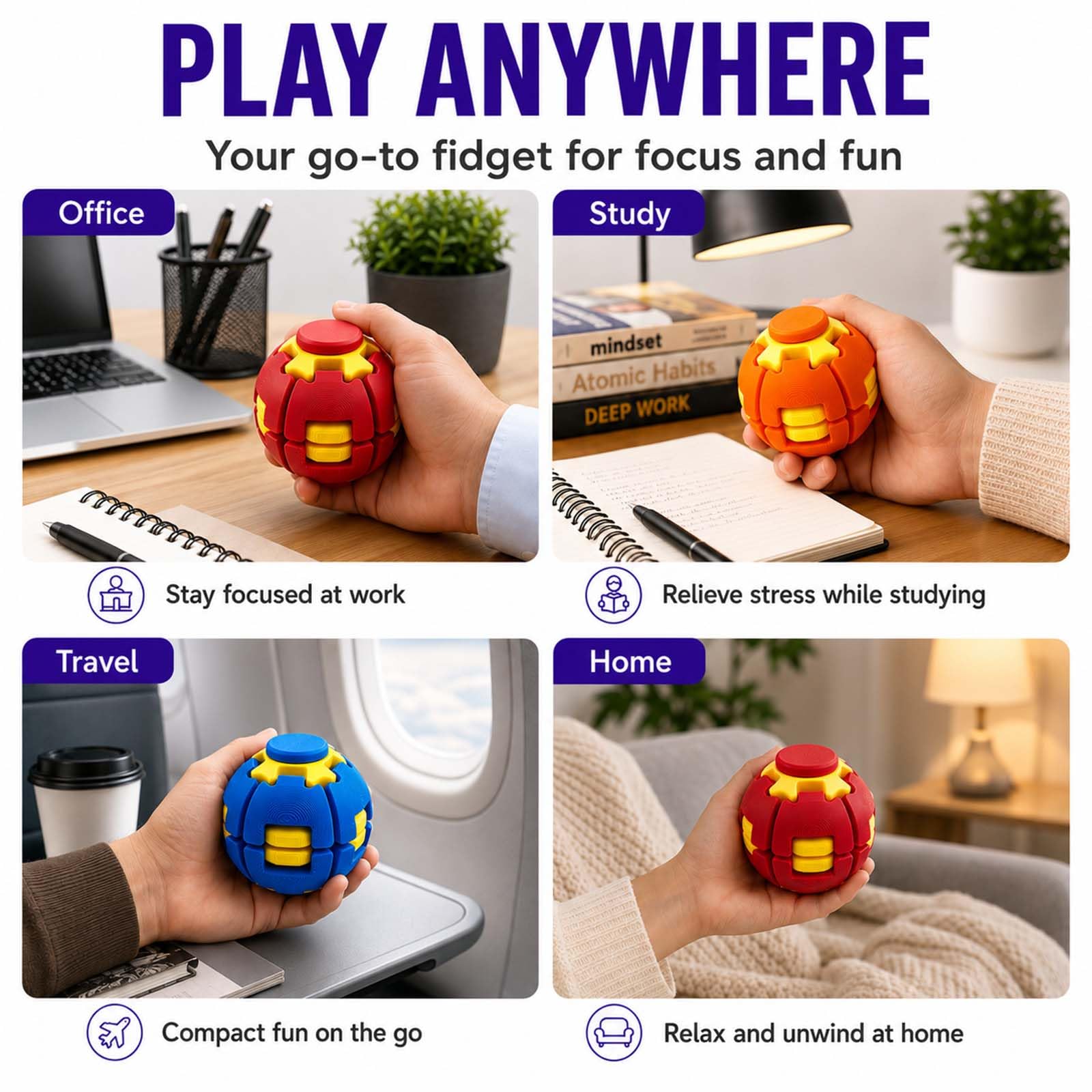 Fidget Spinner Magic Ball Cube - Fidget Spinner Bearing recension och pris
