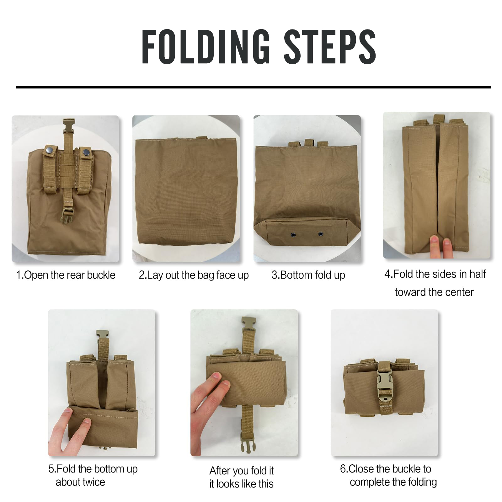 New Molle Folding Dump Drop Ma - Edc Deep Carry recension och pris