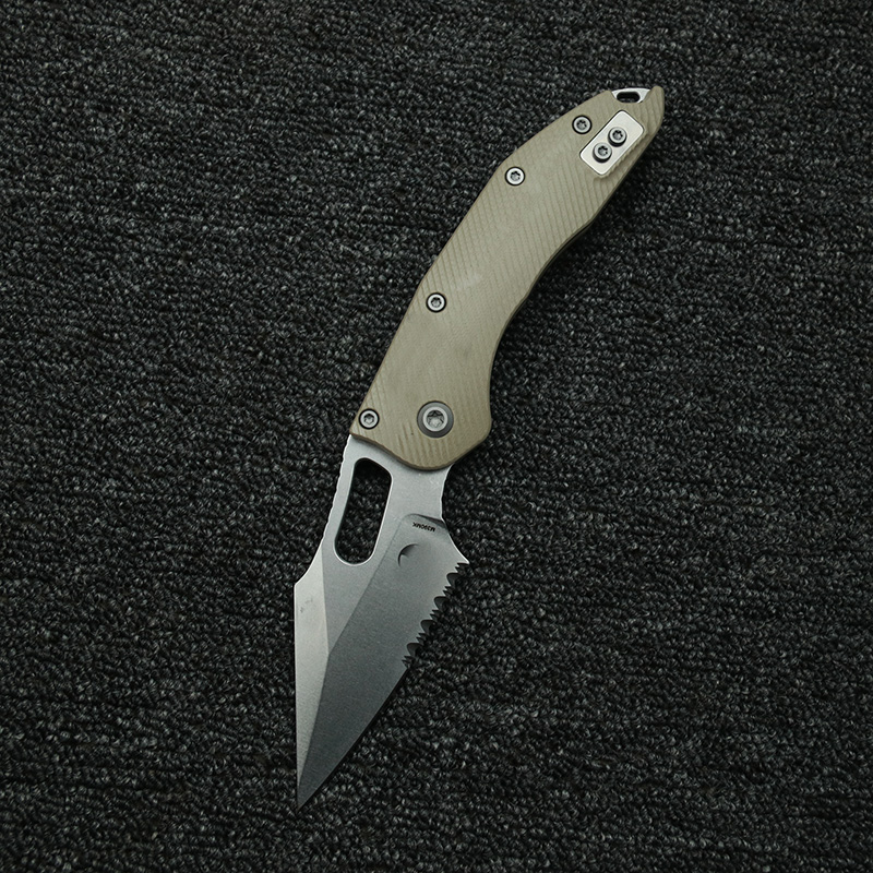 LEMIFSHE  Manual Stitch Textur - Edc Carry Pocket Knife recension och pris