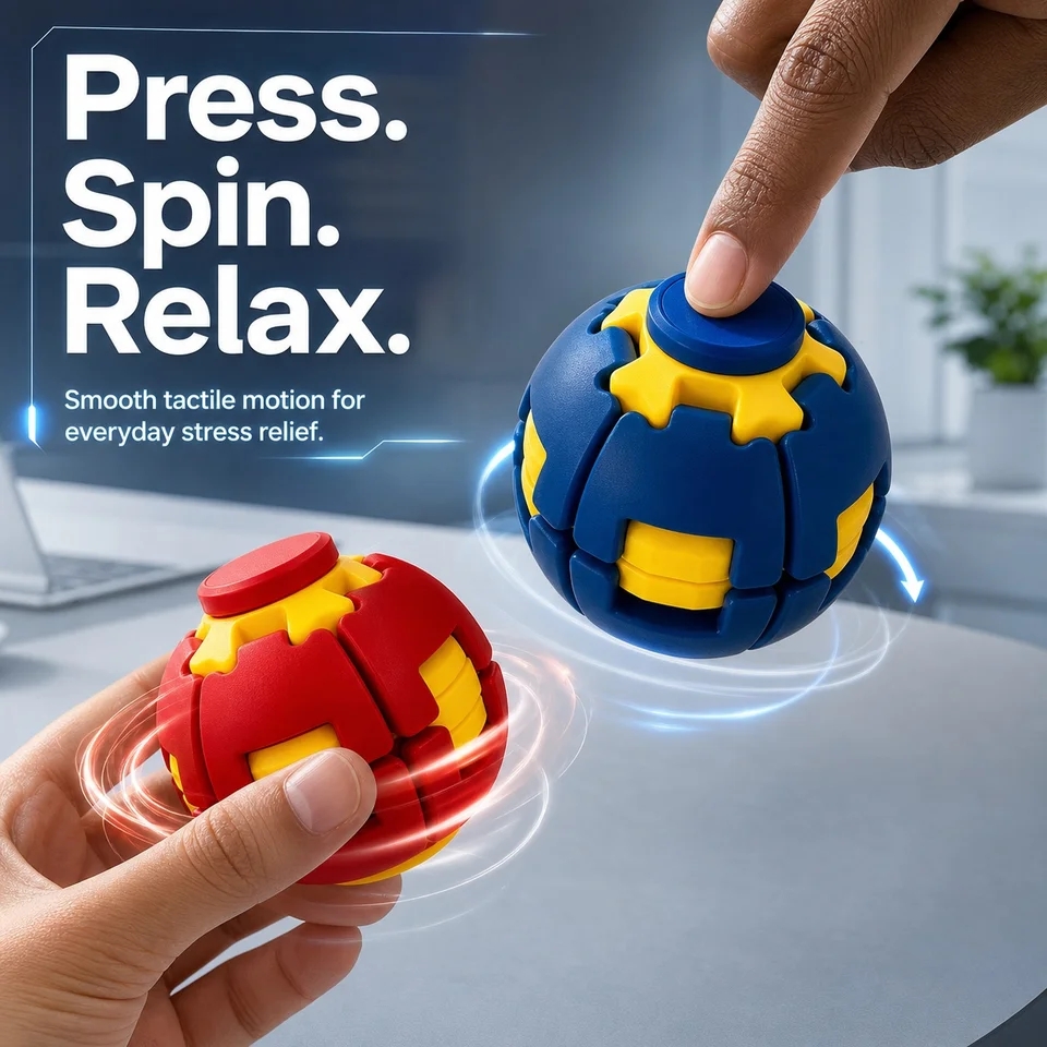 Mini Portable 3D Printed Fidge - Fidget Spinner Bearing recension och pris