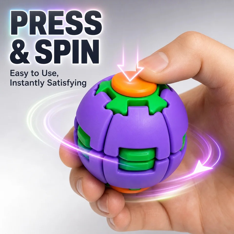 Mini Portable 3D Printed Fidge - Fidget Spinner Bearing recension och pris